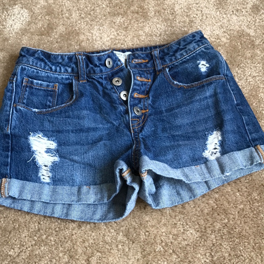 FOREVER 21 DENIM SHORTS